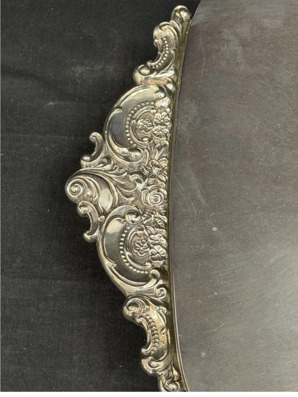 Silver-Tone Decorative Covered Dish and Glass Insert - Elegant Serving Set